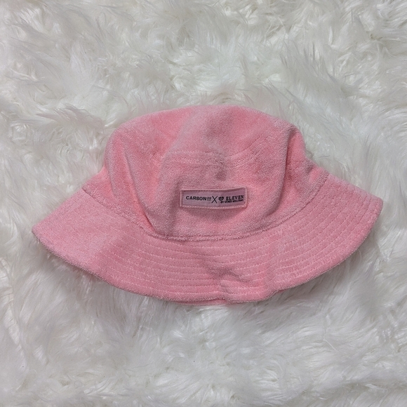 Carbon38 x EleVen by Venus Williams Terry‎ Cloth Pink Tennis Bucket Hat - Picture 8 of 8